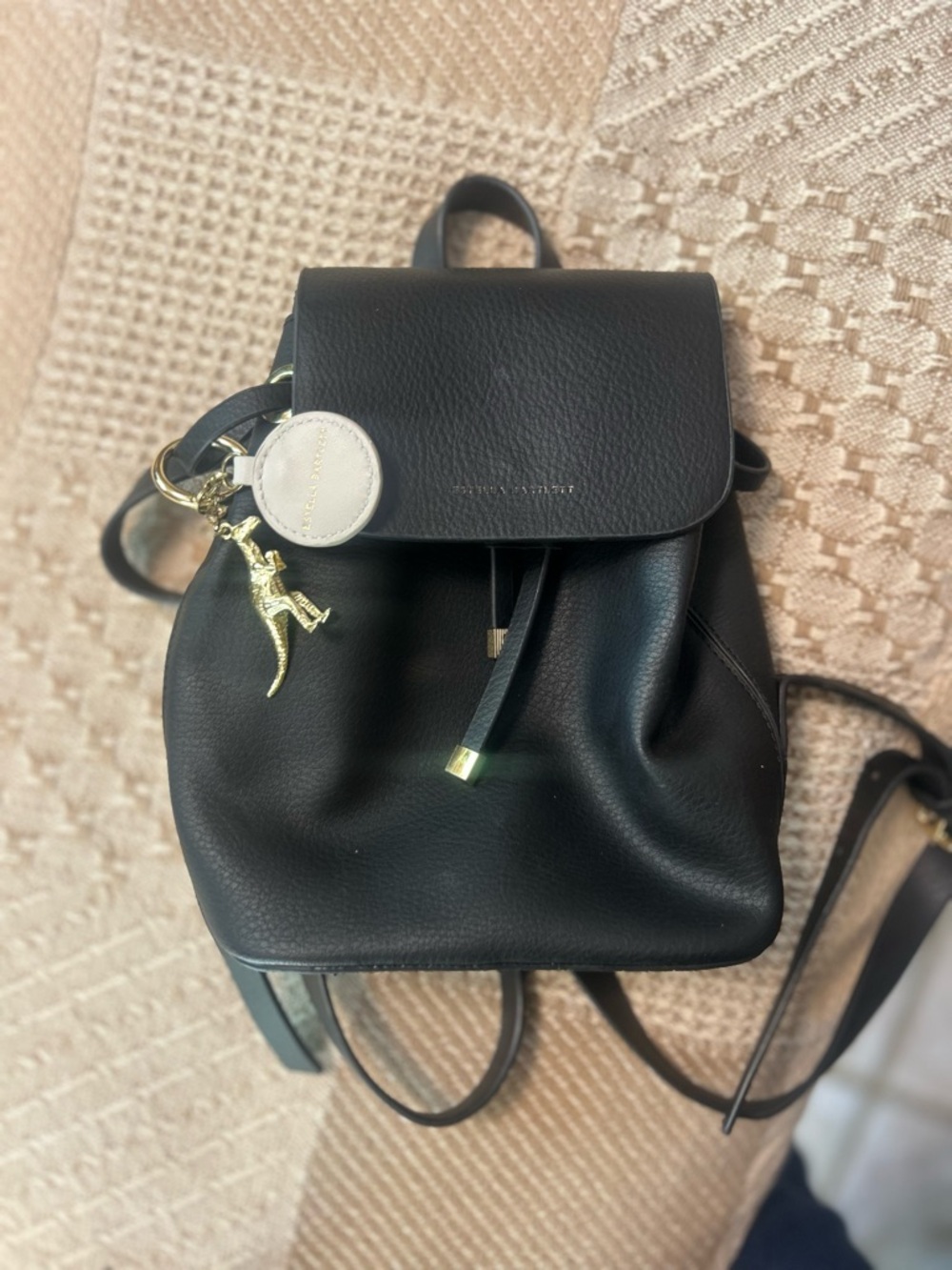 Black Vegan Leather Mini Backpack - Estella Bartlett Copperfield